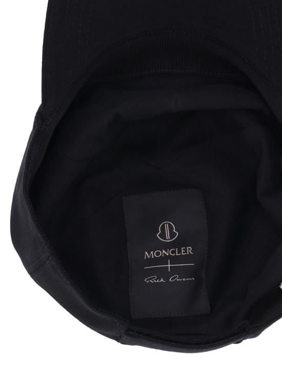 26SS 릭오웬스 몽클레어 볼캡 MU01F3B02 89BAD 999 Black - RICK OWENS MONCLER