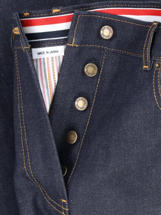  톰브라운 셀비지 데님 5-포켓 팬츠 FTC509U F1101 415 Blue - THOM BROWNE