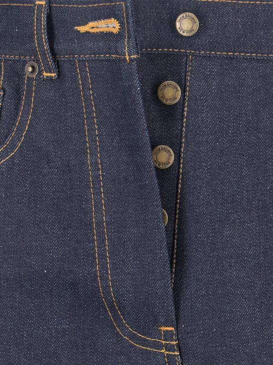  톰브라운 셀비지 데님 5-포켓 팬츠 FTC509U F1101 415 Blue - THOM BROWNE