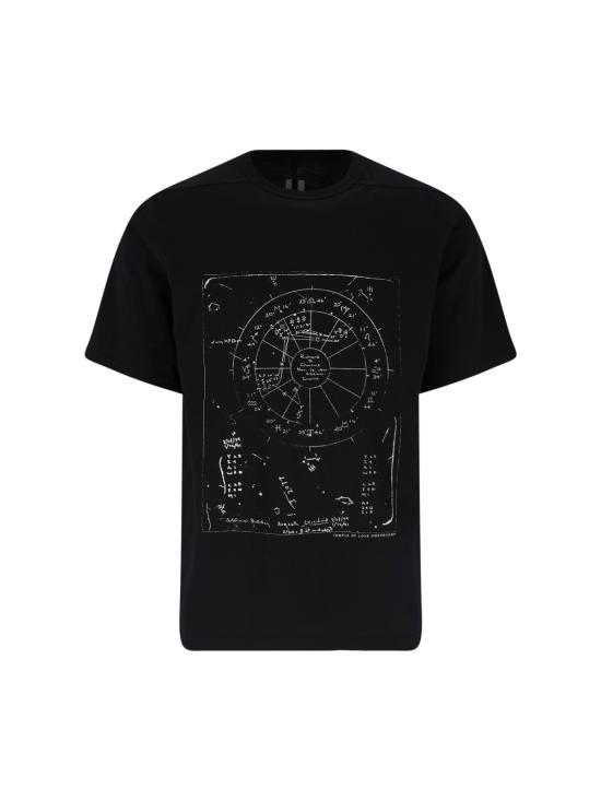 26SS 릭 오웬스 반팔 티셔츠 RR01F2232 JAEP13 0911 Black