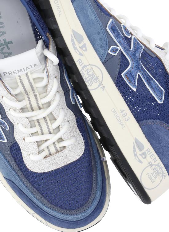 26SS 화이트 프리미아타 스니커즈 NOUS 8067 Blue - WHITE PREMIATA