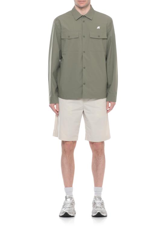 26SS 까웨 긴팔 셔츠 K5138MW V15 Green - K-WAY