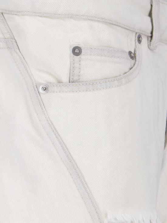 26SS 릭 오웬스 데님 숏팬츠 RO01F6396 DMW 51 White - RICK OWENS