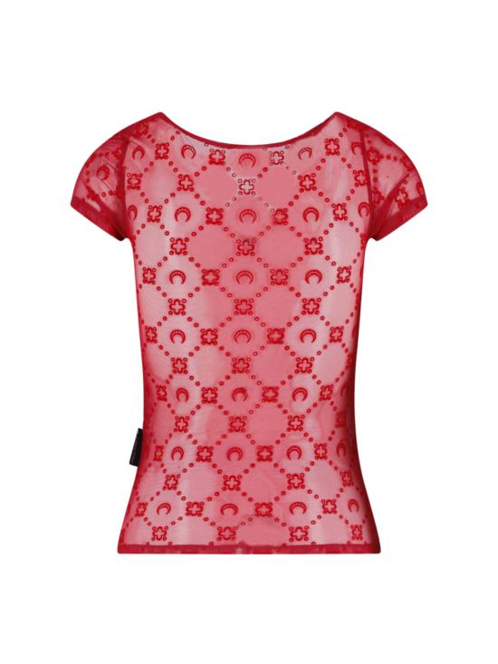 26SS 마린세르 반팔 티셔츠 WTO389A CJER0005 RD11 Red - MARINE SERRE