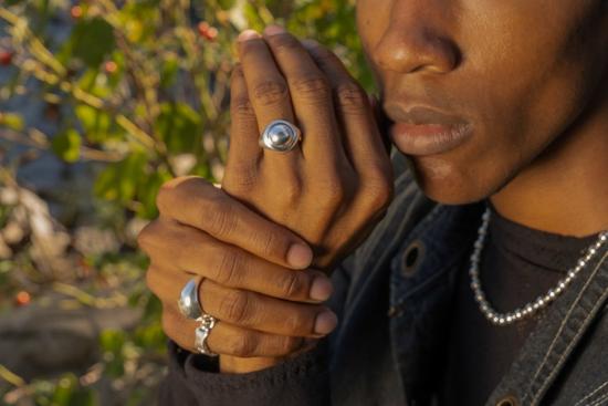  Milk & Rose 반지 밀크 앤 로즈 아이리스 실버