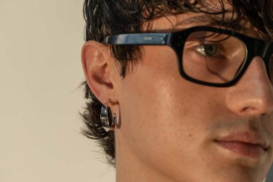  Milk & Rose 이어링 밀크 앤 로즈 해머드 후프 - OTHER BRANDS