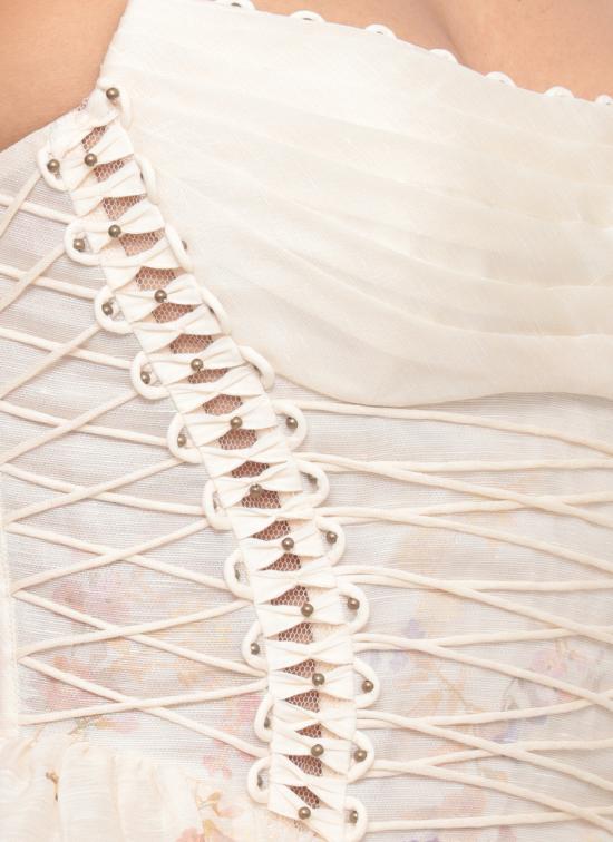 26SS 짐머만 미디 원피스 6913DS262 CMFL Ivory - ZIMMERMANN