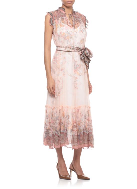 26SS 짐머만 미디 원피스 7280DS262 PKP Pink - ZIMMERMANN