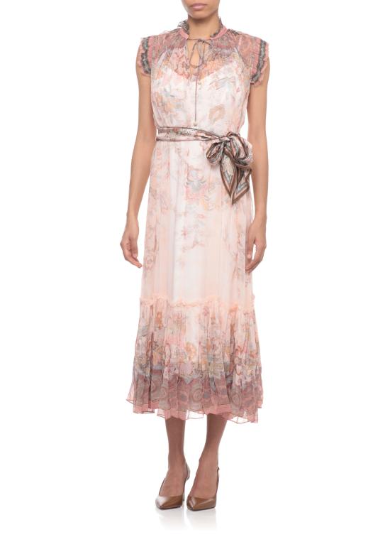 26SS 짐머만 미디 원피스 7280DS262 PKP Pink - ZIMMERMANN