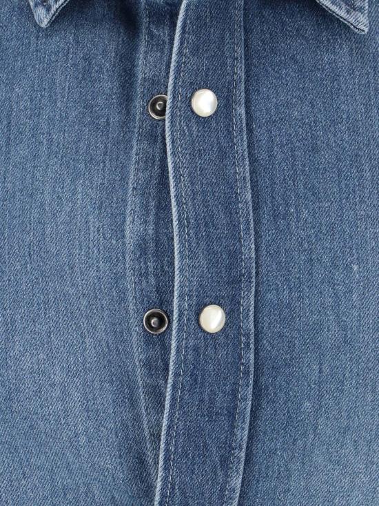 26SS 생로랑 셔츠 862246 Y29YA 4428 Blue - SAINT LAURENT