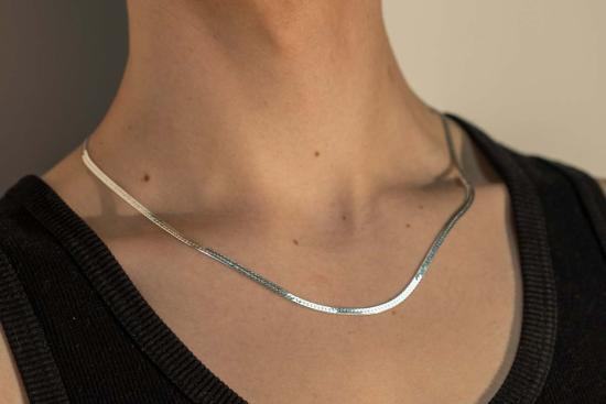  Milk & Rose 네크리스 밀크 앤 로즈 브레이드 플랫 체인 목걸이 - OTHER BRANDS