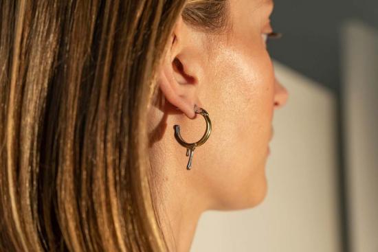  Milk & Rose 이어링 내 가게 딥드 후프 귀걸이 - OTHER BRANDS