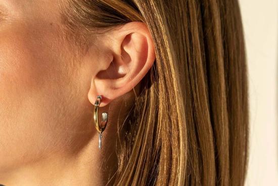  Milk & Rose 이어링 내 가게 딥드 후프 귀걸이 - OTHER BRANDS