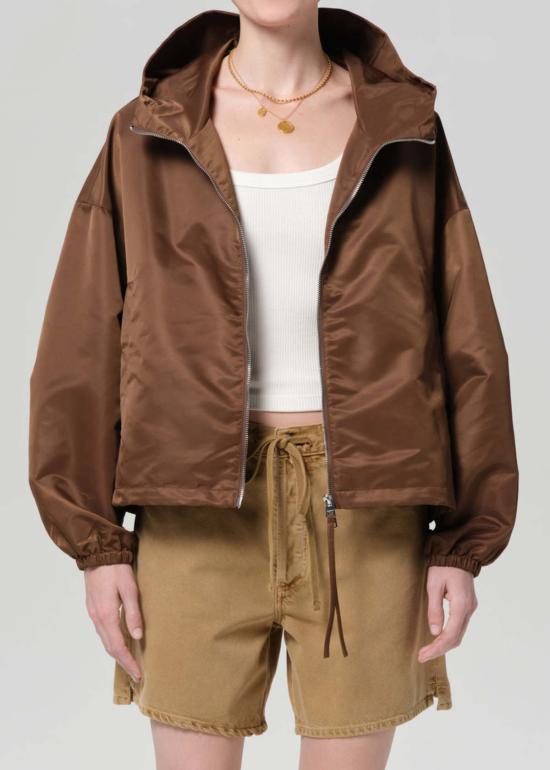  시티즌 오브 휴머니티 자켓 시티즌스 오브 휴머니티 크롭 나일론 윈드브레이커 - CITIZEN OF HUMANITY