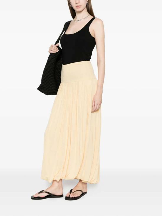  토템 롱 스커트 소프트 개더드 스커트 - TOTEME