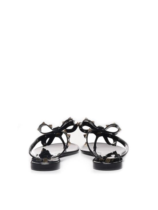  발렌티노 가라바니 샌들 락스터드 러버 플립플롭 블랙 - VALENTINO GARAVANI