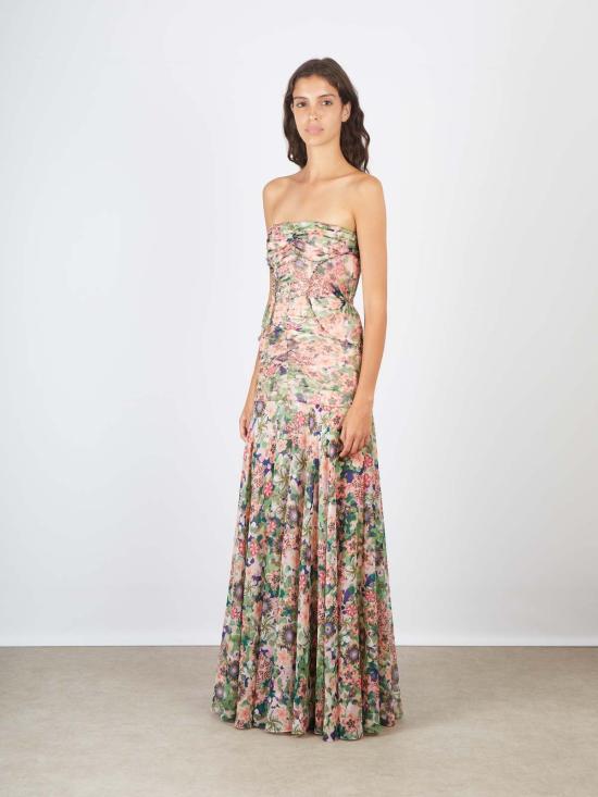  살로니 롱 원피스 크리스티 롱 드레스 로제트 메도우 - SALONI