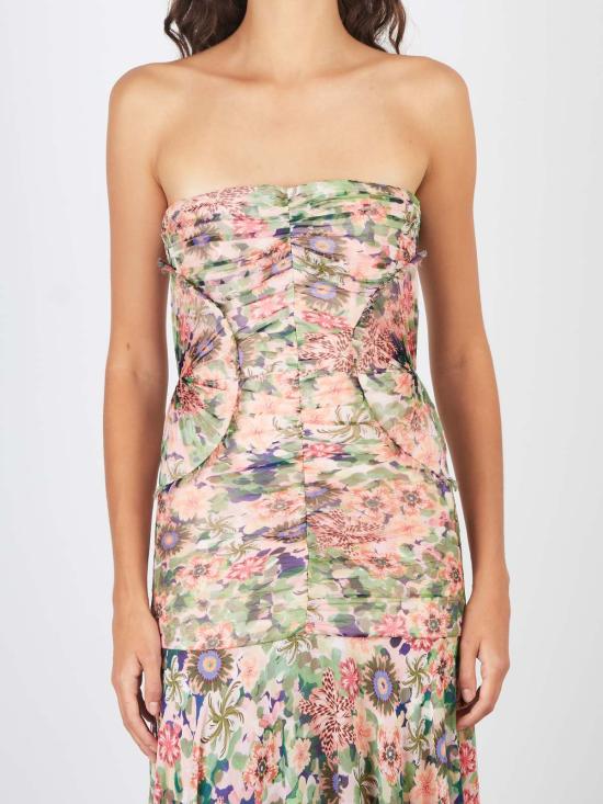  살로니 롱 원피스 크리스티 롱 드레스 로제트 메도우 - SALONI