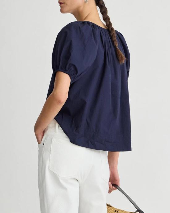  어피스 어파트 블라우스 Apiece Apart Amalie Tie Top Midnight - APIECE APART