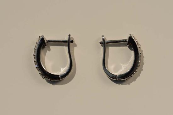  마이 스토어 이어링 밀크앤로즈 헤일리 후프 싱글 - MY STORE