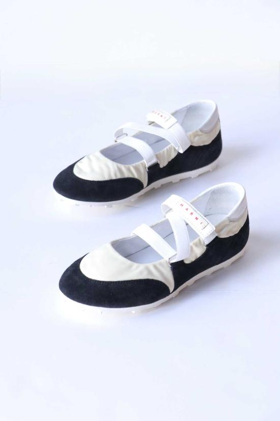  마르니 스니커즈 축구 레트로 발레리나 트레이너 - MARNI