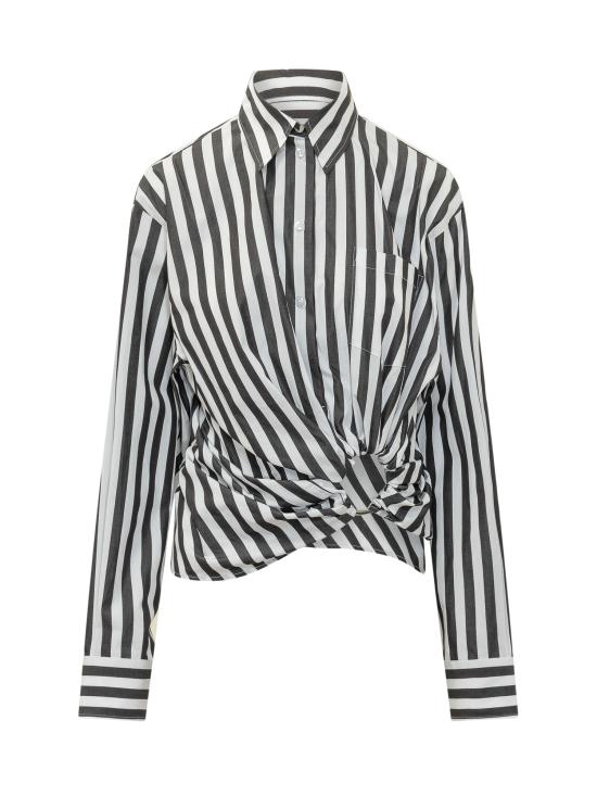 26SS 스포트막스 셔츠 2612111012600 004 BIANCO NERO