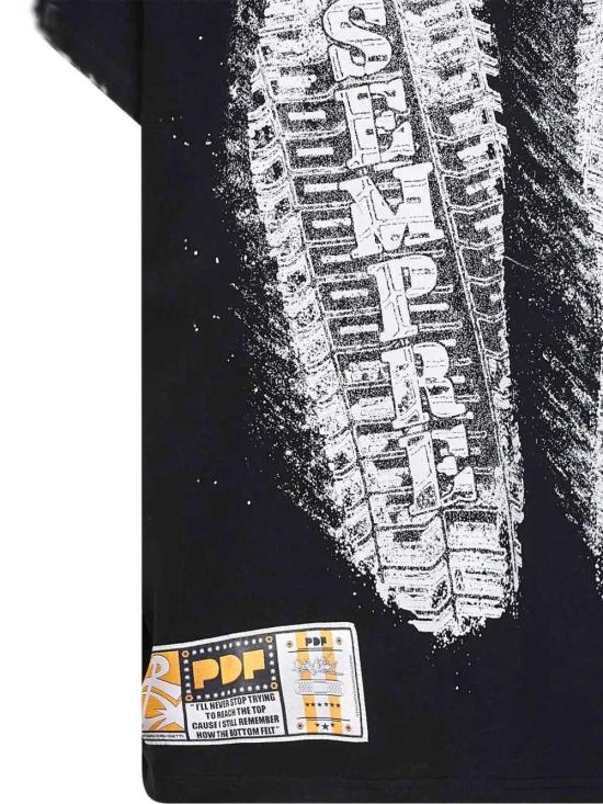 26SS 피디에프 반팔 티셔츠 DFM54033TJ112LIBER BLACK BLACK - PDF