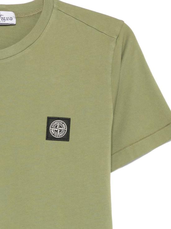 26SS [키즈] 스톤 아일랜드 티셔츠 2100002 S0047V0058 Green - STONE ISLAND