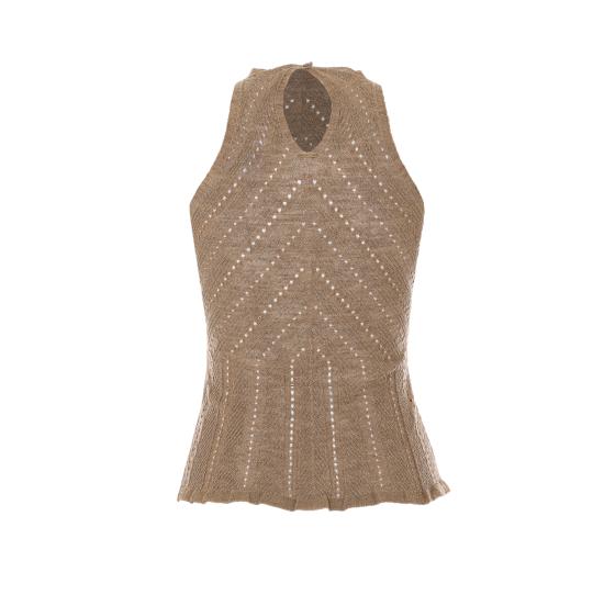 26SS 트윈셋 긴팔 티셔츠 261TT3210 12454 Golden - TWINSET