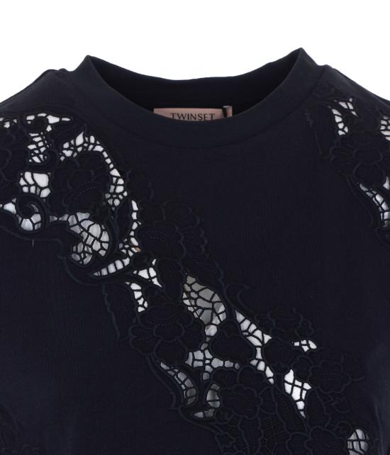 26SS 트윈셋 반팔 티셔츠 261TT2050 00006 Black - TWINSET