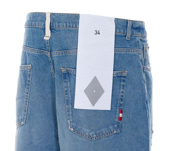 26SS 아미시 데님 숏팬츠 AMU155 D74318161816 Blue - AMISH