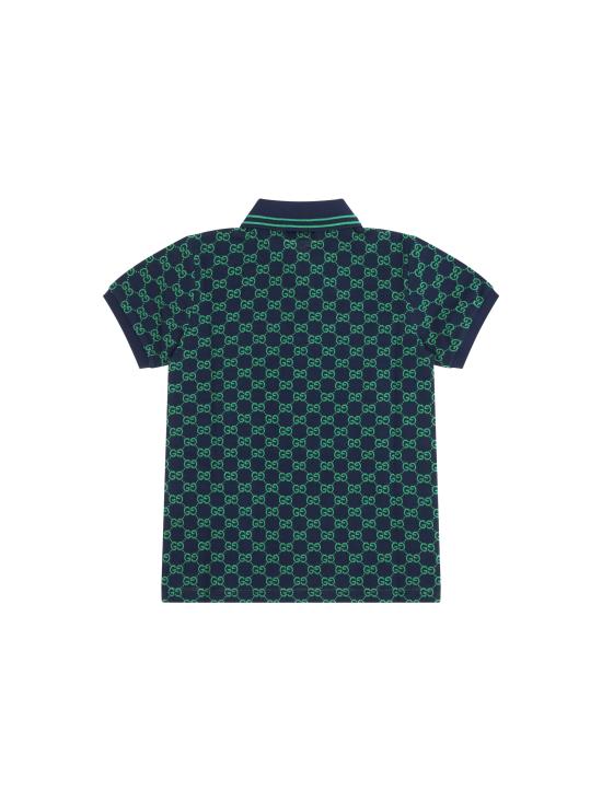 26SS [키즈] 구찌 폴로 셔츠 825157XJHBA 4085 BLUE - GUCCI