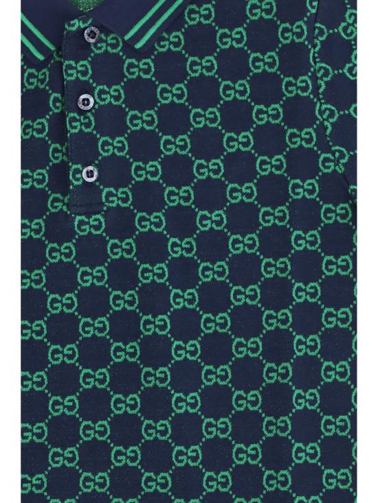 26SS [키즈] 구찌 폴로 셔츠 825157XJHBA 4085 BLUE - GUCCI