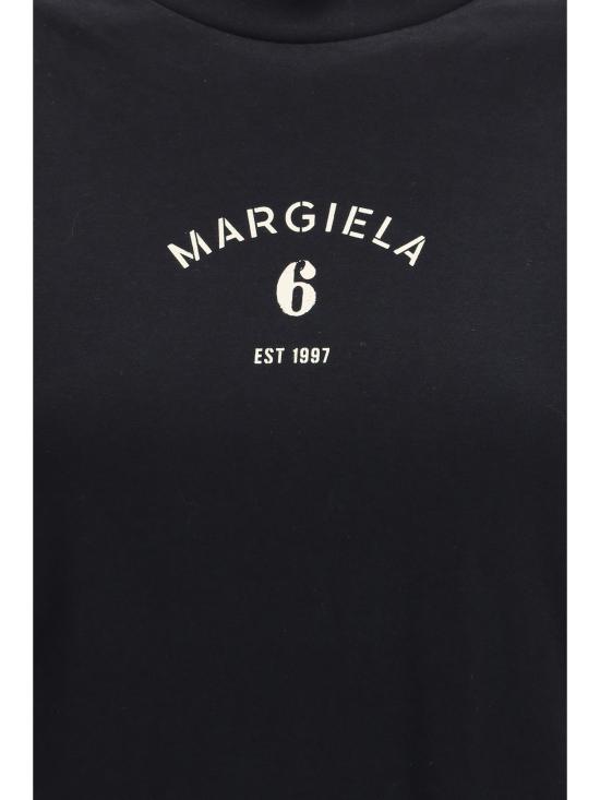 26SS MM6 메종마르지엘라 반팔 티셔츠 S62GD0216M20048 900 BLACK - MM6 MAISON MARGIELA