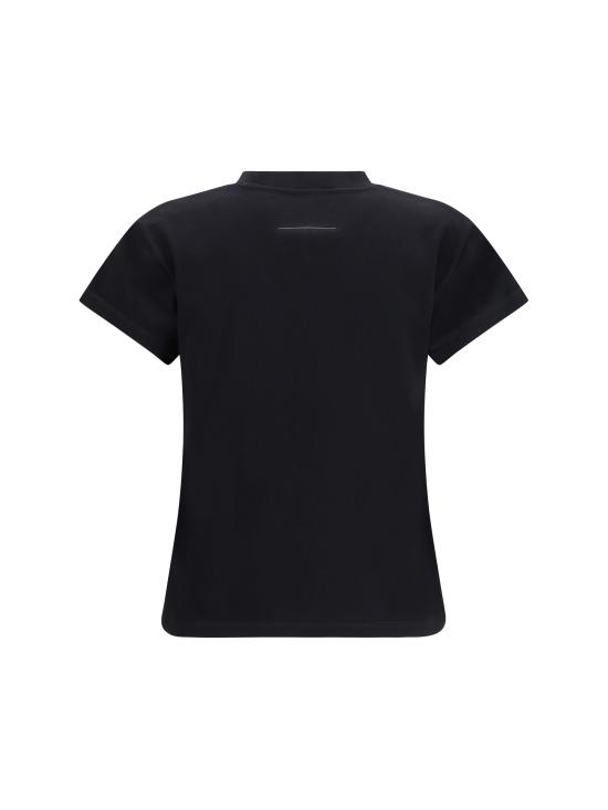 26SS MM6 메종마르지엘라 반팔 티셔츠 S62GD0216M20048 900 BLACK - MM6 MAISON MARGIELA