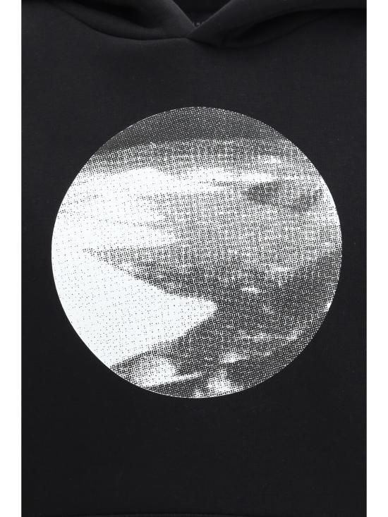 26SS 알파 후드 티셔츠 SS766025 03 BLACK - ALPHA