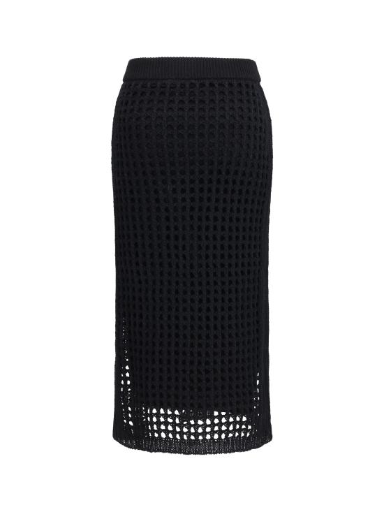 26SS 막스마라 롱 스커트 2611301029600 004 BLACK - MAX MARA