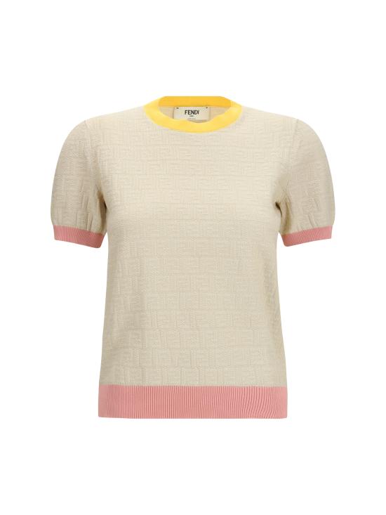 26SS 펜디 코튼 실크 스웨터 FZXE94AW4S F0WC4 BEIGE