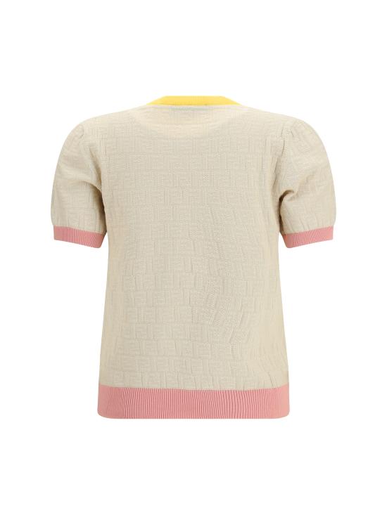 26SS 펜디 코튼 실크 스웨터 FZXE94AW4S F0WC4 BEIGE - FENDI