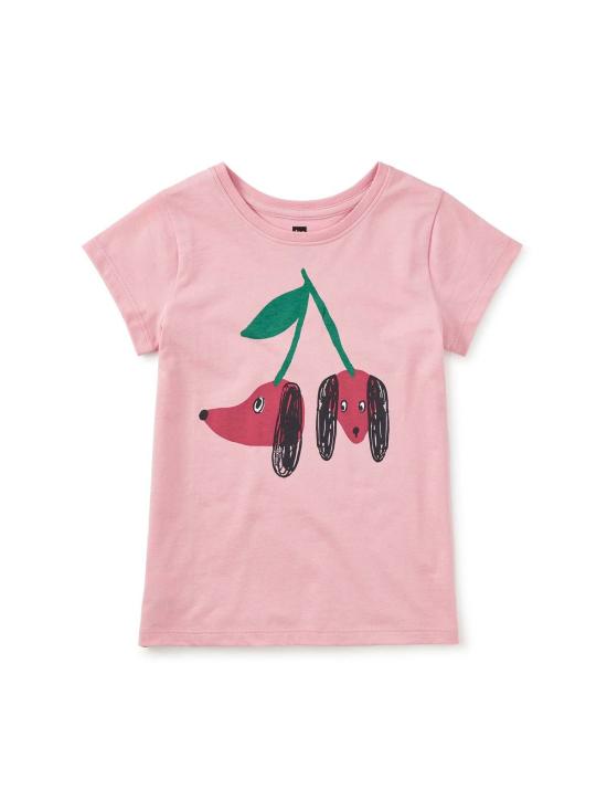  [키즈] 티 컬렉션 티셔츠 키즈  체리 독스 그래픽 티셔츠