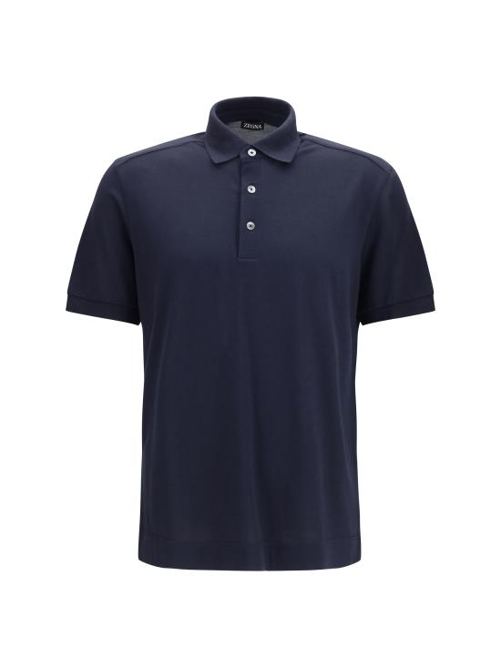 26SS 에르메네질도제냐 폴로 티셔츠 UH341A3H786B09 001 BLUE