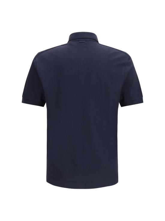 26SS 에르메네질도제냐 폴로 티셔츠 UH341A3H786B09 001 BLUE - ERMENEGILDO ZEGNA
