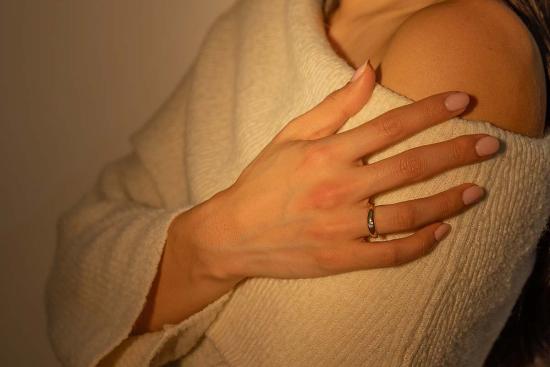  Milk & Rose 반지 밀크 & 로즈 하트 젬 사이즈 조절