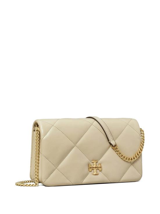 26SS 토리버치 키라 다이아몬드 퀼트 체인 월렛 158624251 Light Beige - TORY BURCH