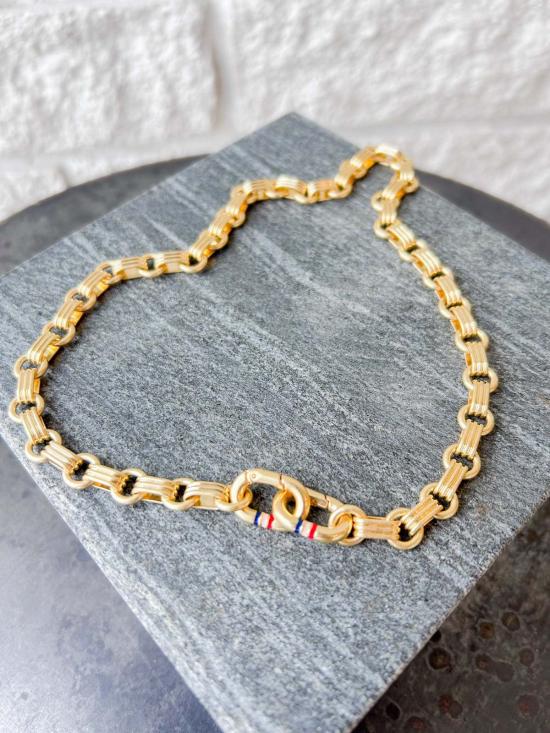  클레어 브이 목걸이/팬던트 클레어 V. 르 스토리 체인 목걸이 빈티지 골드 - CLEARE V.