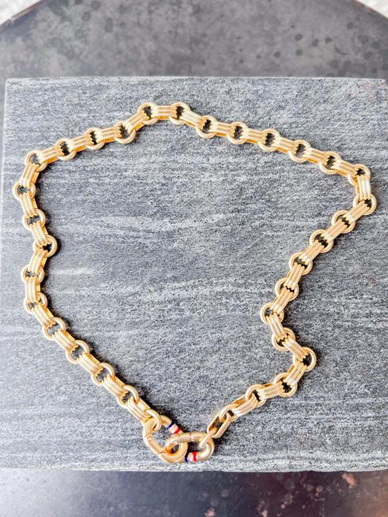  클레어 브이 목걸이/팬던트 클레어 V. 르 스토리 체인 목걸이 빈티지 골드 - CLEARE V.