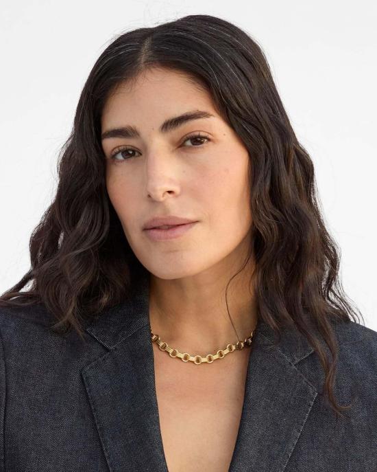  클레어 브이 목걸이/팬던트 클레어 V. 르 스토리 체인 목걸이 빈티지 골드 - CLEARE V.