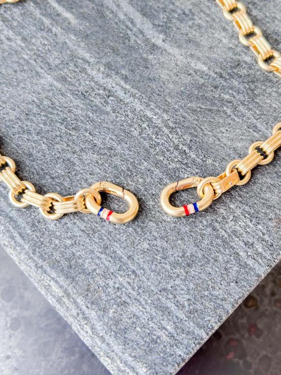  클레어 브이 목걸이/팬던트 클레어 V. 르 스토리 체인 목걸이 빈티지 골드 - CLEARE V.