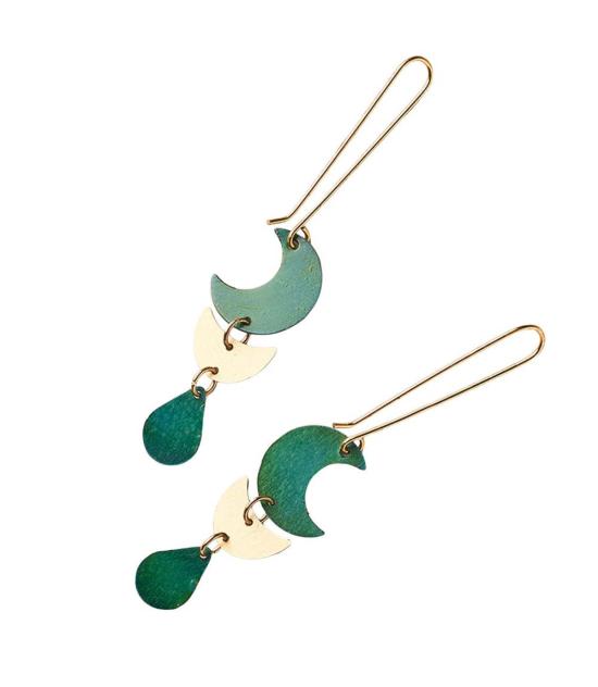  마트르 부미 이어링 Matr Boomie Rajani 문 페이즈 드롭