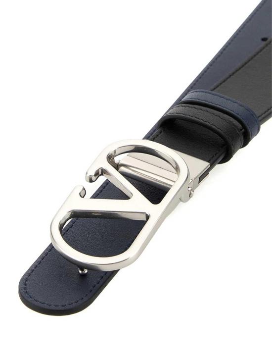 26SS 발렌티노 가라바니 가죽 벨트 8Y2T0SQ3UPCM77 Dark Blue - VALENTINO GARAVANI